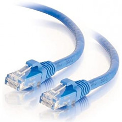 C2G Cat6 Booted Unshielded (UTP) Network Patch Cable - Patch cable - RJ-45 (M) to RJ-45 (M) - 50 m - UTP - CAT 6 - molded, snagless, stranded - blue